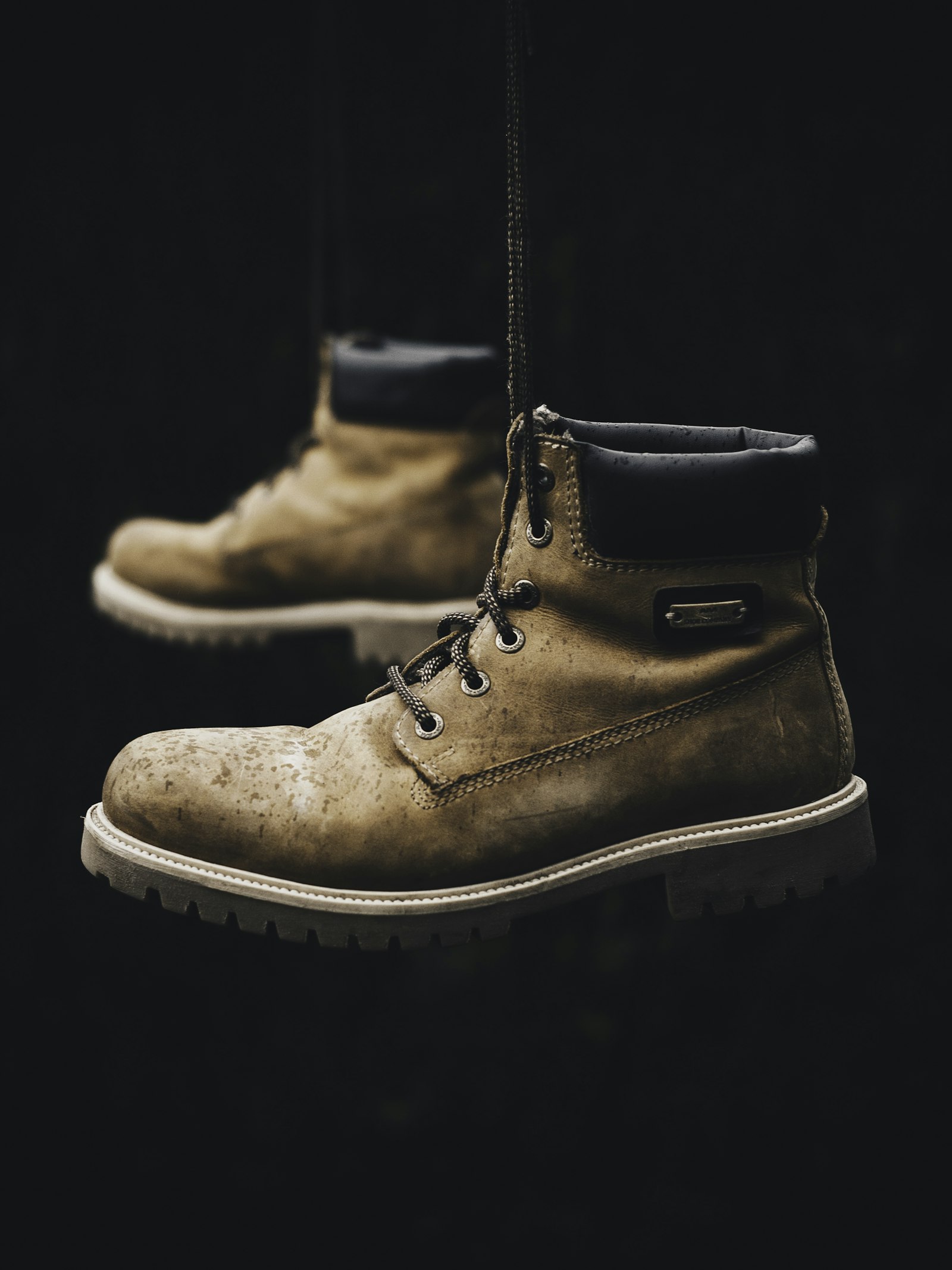 Lace-up work boots