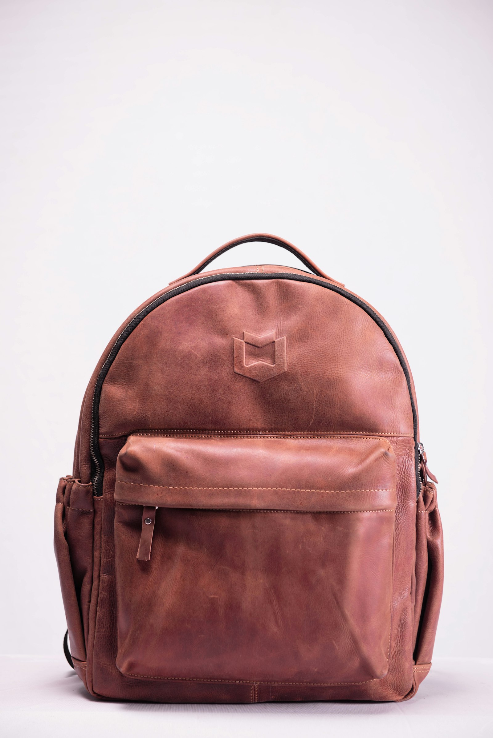 Leather backpack